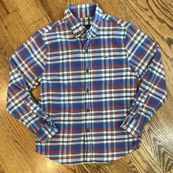 Boy’s Vineyard Vines Button Up/Button Down Whale Shirt. Size 7. Like New. - Picture 3 of 10
